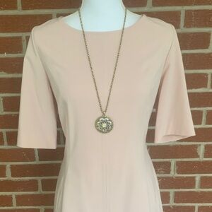 Tahari palest pink dress